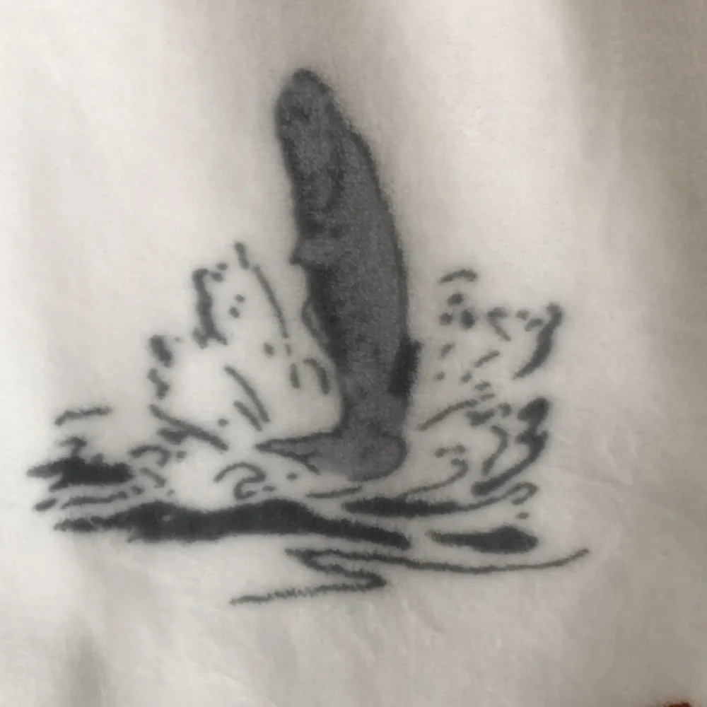 Eddie Bauer Multicolor Nature FISHING Print Plush Throw